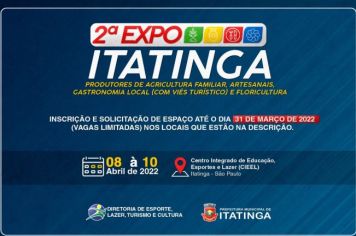 A SEGUNDA EDIÇÃO DA EXPO ITATINGA ESTÁ CHEGANDO