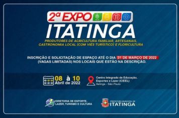 A SEGUNDA EDIÇÃO DA EXPO ITATINGA ESTÁ CHEGANDO