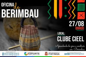 Oficina de Berimbau em Itatinga! Venha participar dessa experiência única!  Aprenda do zero a construir um Berimbau.
