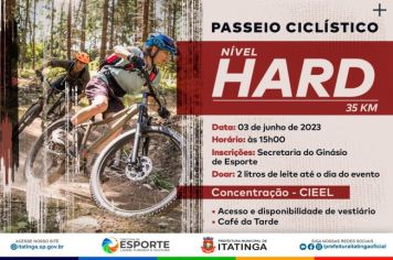 PASSEIO CICLÍTISCO – 35 km (NÍVEL HARD) 