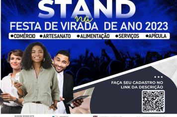 STAND E ESPAÇOS GRATUITOS NA FESTA DE VIRADA DE ANO DE 2023
