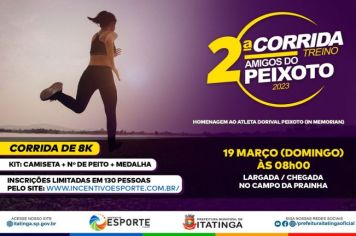 2ª CORRIDA TREINO – AMIGOS DO PEIXOTO