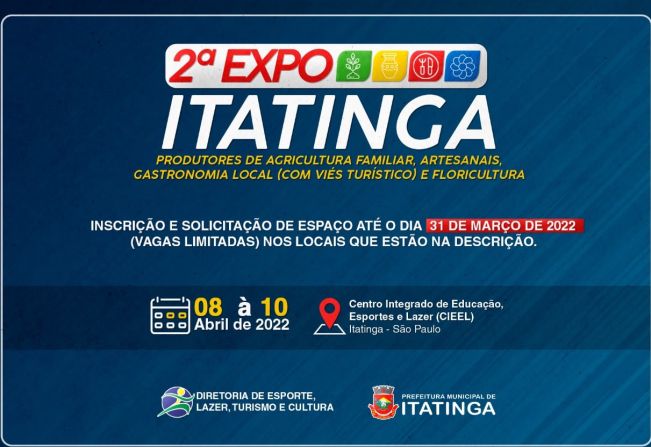 A SEGUNDA EDIÇÃO DA EXPO ITATINGA ESTÁ CHEGANDO