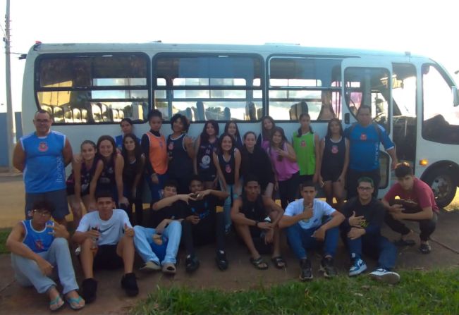 [BASQUETEBOLL MASCULINO E FEMININO DE ITATINGA NOS JOGOS DA JUVENTUDE]