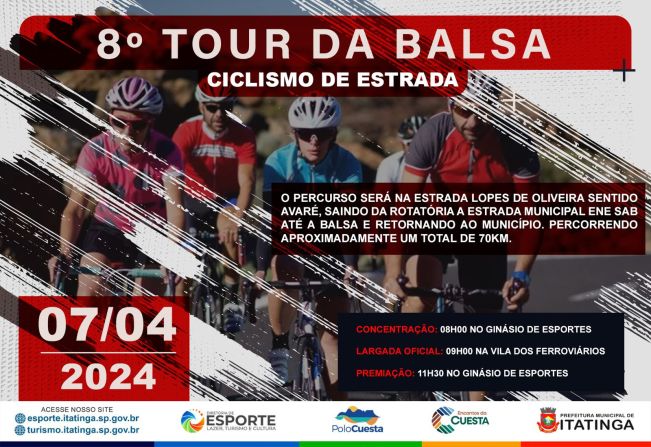 Participe da 8ª edição do Tour da Balsa!