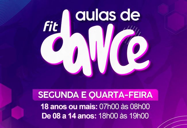 AULAS DE FIT DANCE GRATUITAS PARA TODA A POPULAÇÃO