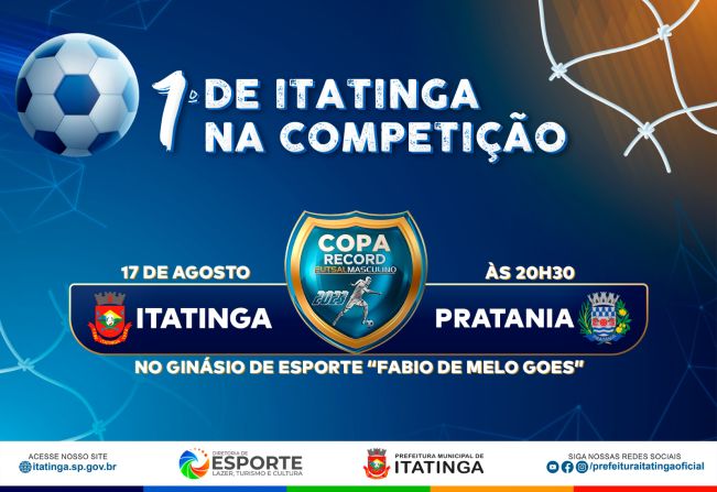 COPA RECORD CHEGA PELA PRIMEIRA VEZ EM ITATINGA, LEVANDO EMOÇÃO AO MUNICÍPIO