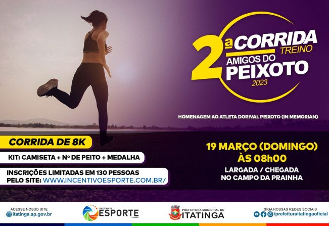 2ª CORRIDA TREINO – AMIGOS DO PEIXOTO
